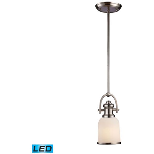 Brooksdale LED 5 inch Satin Nickel Mini Pendant Ceiling Light