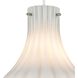 Coastal Scallop 1 Light 8 inch Satin Nickel Mini Pendant Ceiling Light
