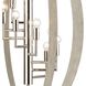 Retro Rings 9 Light 36 inch Sandy Beechwood with Polished Nickel Chandelier Ceiling Light