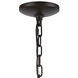 Concentric 5 Light 19 inch Oil Rubbed Bronze with Satin Brass Chandelier Ceiling Light