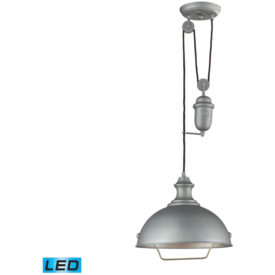 ELK 65081 1 LED Farmhouse Pendant Ceiling Light in LED