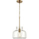 Lola 1 Light 11 inch Satin Brass Pendant Ceiling Light