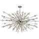 Starburst 31 Light 72 inch Polished Chrome Chandelier Ceiling Light