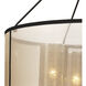Diffusion 4 Light 24 inch Oil Rubbed Bronze with Beige and Silver Chandelier Ceiling Light