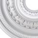English Study White Medallion