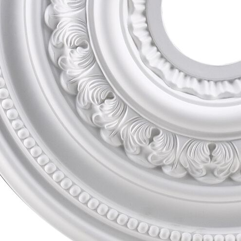 English Study White Medallion
