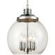 Chandra 4 Light 13 inch Polished Chrome Pendant Ceiling Light