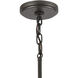 Beaufort 4 Light 21 inch Anvil Iron with Distressed Antiqued Gray Chandelier Ceiling Light