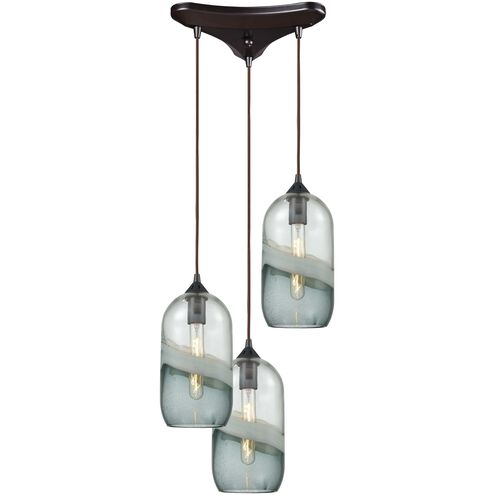 Sutter Creek 3 Light 12 inch Oil Rubbed Bronze Mini Pendant Ceiling Light