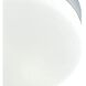 Disc 2 Light 9 inch Silver with White Flush Mount Ceiling Light