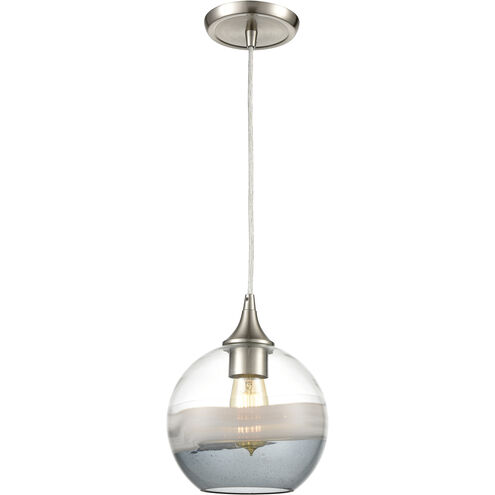 Sutter Creek 1 Light 8 inch Satin Nickel with Smoke Swirl Multi Pendant Ceiling Light, Configurable