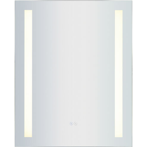 Joshua Brushed Aluminum 20 inch Wall Mirror, Bluetooth Speakers