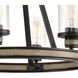 Beaufort 6 Light 24 inch Anvil Iron with Distressed Antiqued Gray Chandelier Ceiling Light