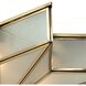 Decostar 3 Light 21 inch Brushed Brass Flush Mount Ceiling Light