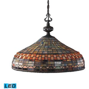 Jewelstone LED 20 inch Classic Bronze Chandelier Ceiling Light
