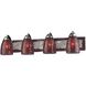 Elegant Bath 4 Light 28 inch Silver Vanity Light Wall Light