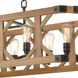 Structure Linear Chandelier Ceiling Light