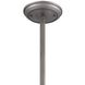 Chadwick 1 Light 13 inch Weathered Zinc with Polished Nickel Pendant Ceiling Light