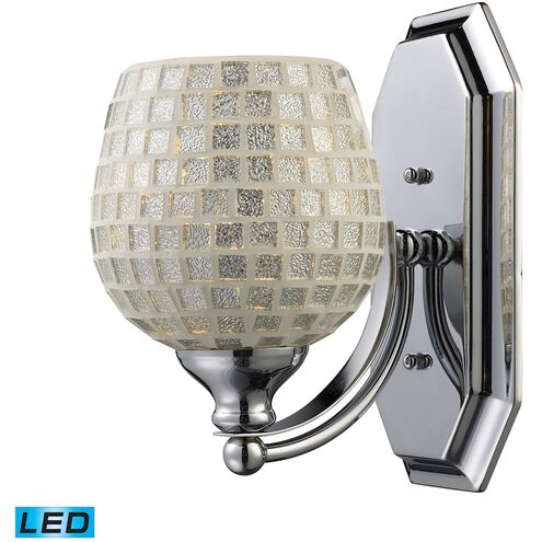 Mix-N-Match LED 8 inch Polished Chrome Vanity Light Wall Light in Silver, 1