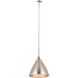 Katelyn 1 Light 15 inch Brushed Steel Pendant Ceiling Light