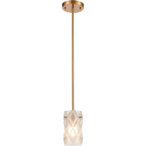 Jenning 1 Light 4 inch Satin Brass Mini Pendant Ceiling Light