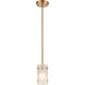 Jenning 1 Light 4 inch Satin Brass Mini Pendant Ceiling Light