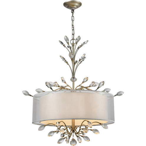 Asbury 4 Light 26 inch Aged Silver Chandelier Ceiling Light in Incandescent