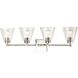 East Point 4 Light 33 inch Polished Chrome Vanity Light Wall Light