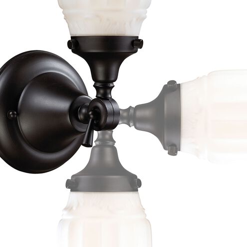 Quinton Parlor 1 Light 7 inch Oil Rubbed Bronze Vanity Light Wall Light in Incandescent