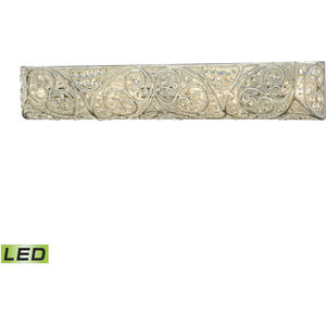 Andalusia LED 34 inch Aged Silver Vanity Light Wall Light