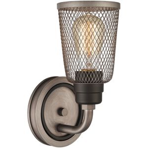 Glencoe 1 Light 6 inch Weathered Zinc with Oil Rubbed Bronze Vanity Light Wall Light