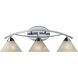 Elysburg 3 Light 25 inch Polished Chrome Vanity Light Wall Light
