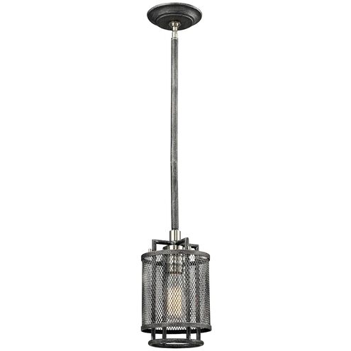 ELK Slatington 1 Light 6 inch Silvered Graphite with Brushed Nickel Pendant Ceiling Light 31236/1 - Open Box