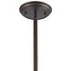 Chadwick 1 Light 8 inch Oil Rubbed Bronze with Satin Brass Mini Pendant Ceiling Light