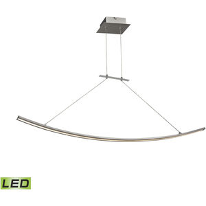 Bow LED 44 inch Aluminum Linear Chandelier Ceiling Light