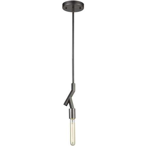 Free Form 1 Light 6 inch Dark Graphite Mini Pendant Ceiling Light