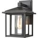 Solitude 1 Light 11 inch Matte Black Outdoor Wall Sconce