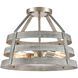 Brigantine 2 Light 15 inch Satin Nickel Semi Flush Mount Ceiling Light