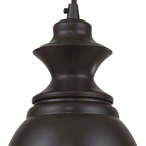 Farmhouse 1 Light 8 inch Oil Rubbed Bronze Mini Pendant Ceiling Light in Incandescent