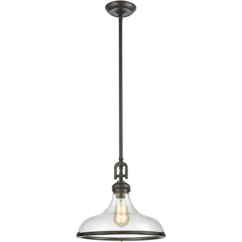 Rutherford 1 Light 15 inch Oil Rubbed Bronze Pendant Ceiling Light
