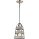 Brigantine 1 Light 7 inch Satin Nickel Mini Pendant Ceiling Light
