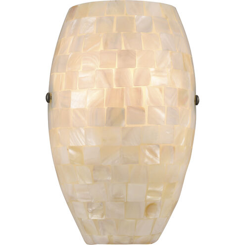 Capri 1 Light 6 inch Satin Nickel Sconce Wall Light