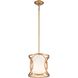 Ringlets 1 Light 10 inch Matte Gold Mini Pendant Ceiling Light