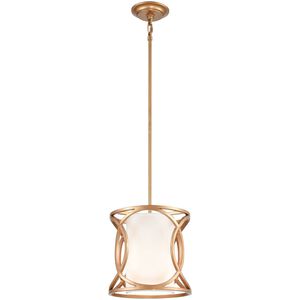 Ringlets 1 Light 10 inch Matte Gold Mini Pendant Ceiling Light