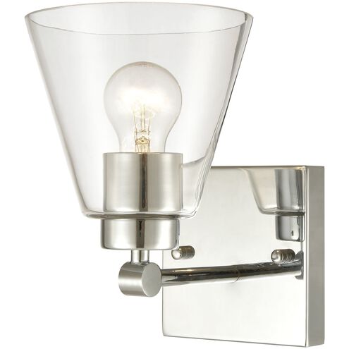 East Point 1 Light 8 inch Polished Chrome Vanity Light Wall Light
