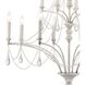 French Parlor 12 Light 36 inch Vintage White Chandelier Ceiling Light