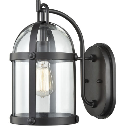 Hunley 1 Light 13 inch Oil Rubbed Bronze Outdoor Wall Sconce