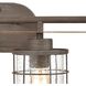 Gilbert 4 Light 33 inch Rusted Coffee with Light Wood Vanity Light Wall Light