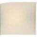 Pannelli 1 Light 8 inch Chrome Vanity Light Wall Light in White Opal