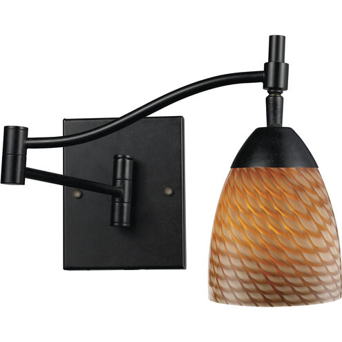 Celina 1 Light 10 inch Dark Rust Sconce Wall Light in Candy, Incandescent